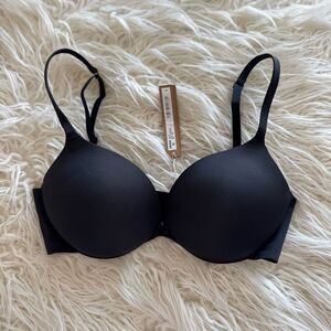 Skims Ultimate Push-up Plunge Bra Onyx Size 32D